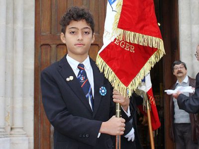 Commémorations : un nouveau jeune porte drapeau à Boissy