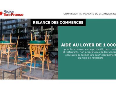 Commerçants : la Région Ile-de-France lance sa plateforme pour une aide aux loyers