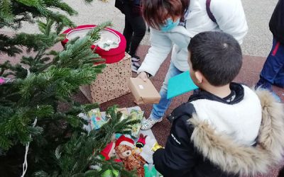 Arbre de Noël sur la place du Forum