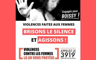 Violences faites aux femmes : nos propositions d’actions pour Boissy